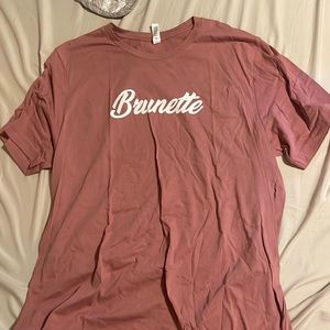 Brunette tshirt 2xl